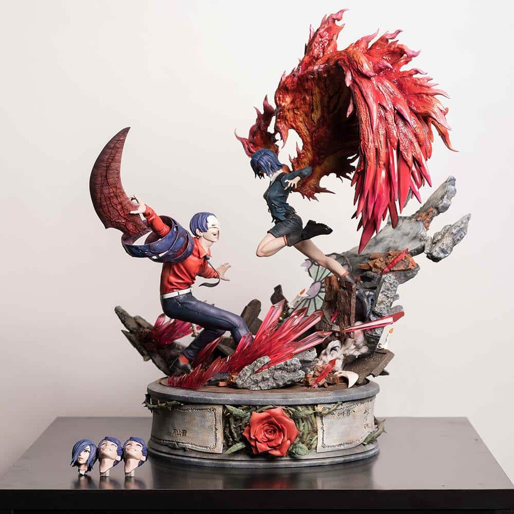 Figurama Tokyo Ghoul Touka vs Tsukiyama Statue