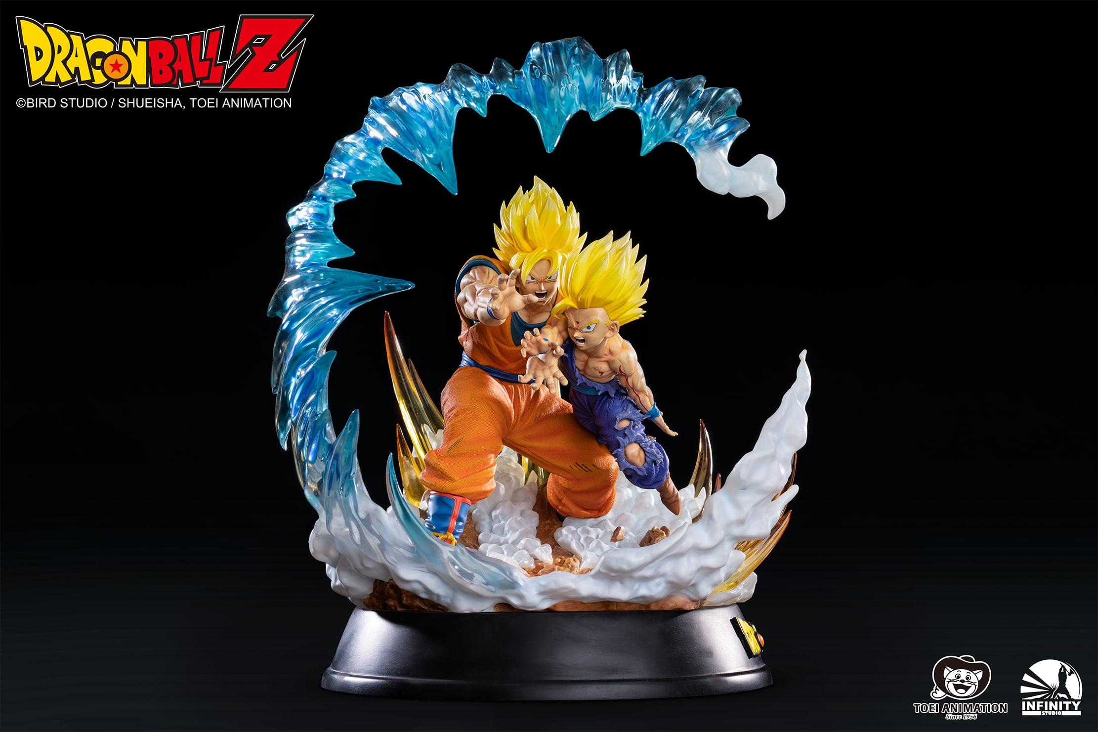 Dragon Ball Z Goku and Gohan VS Cell Statue 1/6 Scale Limited Edition