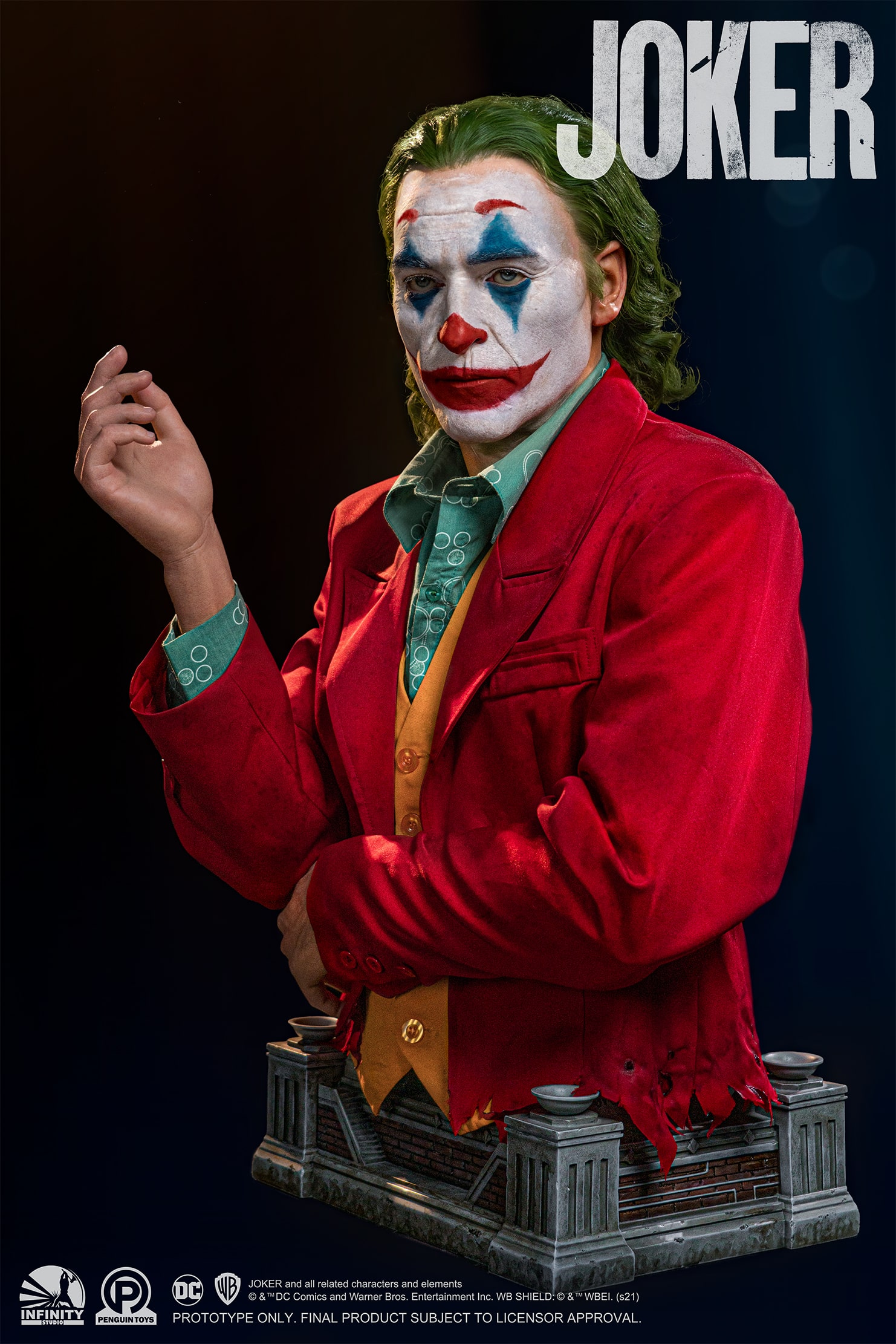 Arthur Fleck Joker Life-Size Bust - Bonus Edition Arthur Fleck Joker Life-Size Bust - Bonus Edition