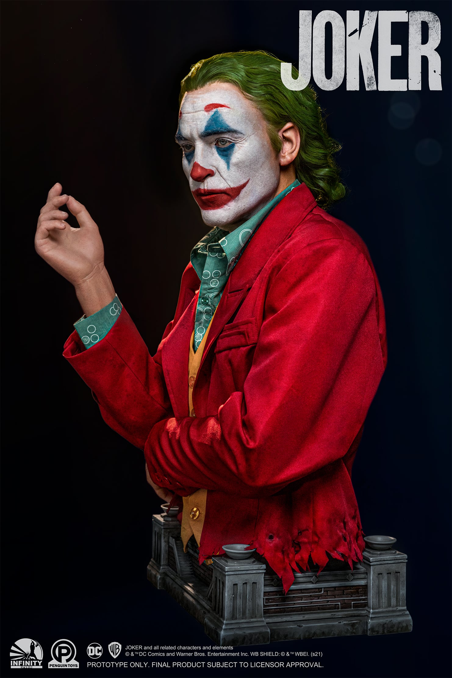 Arthur Fleck Joker Life-Size Bust - Bonus Edition Arthur Fleck Joker Life-Size Bust - Bonus Edition