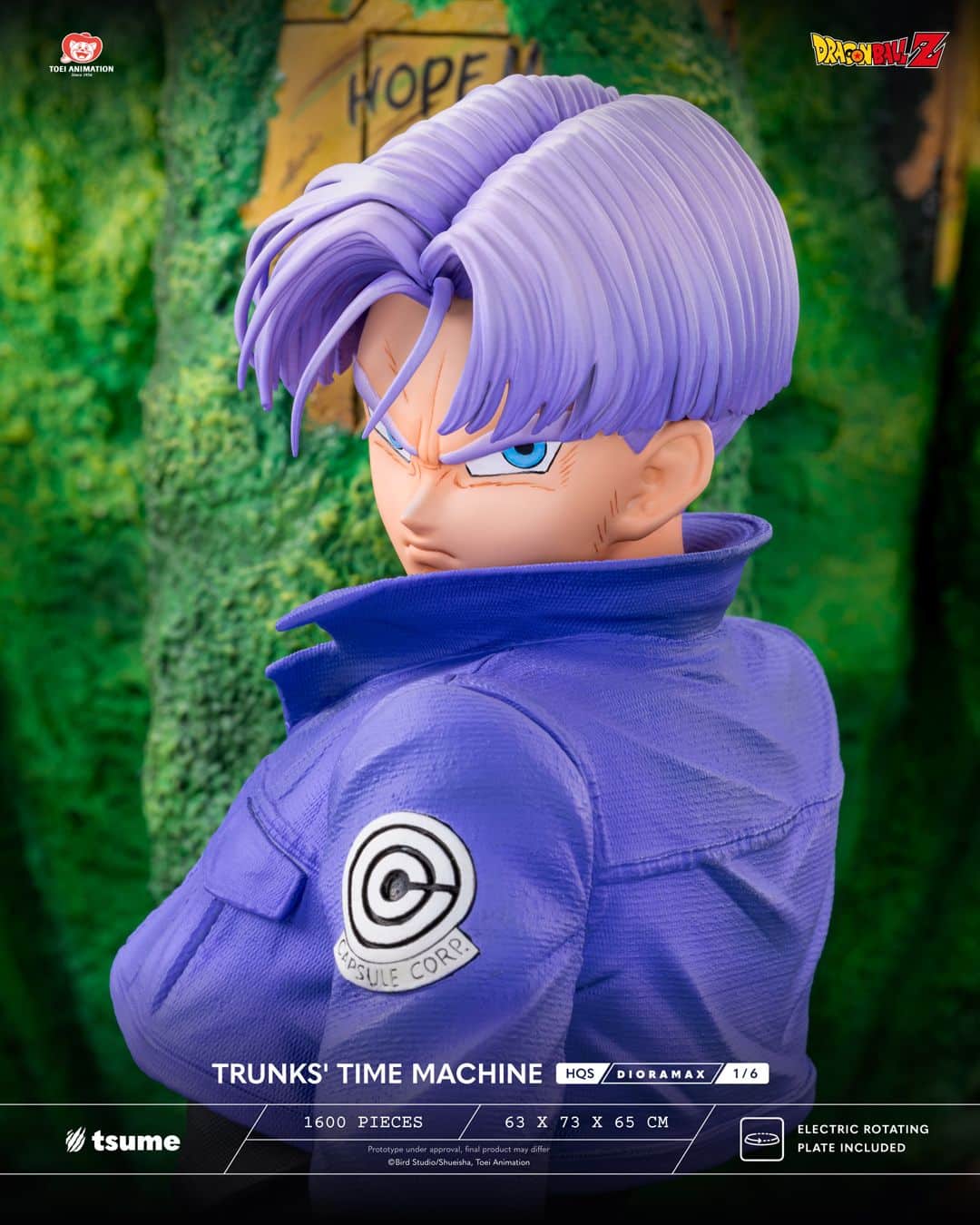Dragon Ball Z HQS Dioramax Trunks Time Machine Statue 1/6 Scale Limited Edition