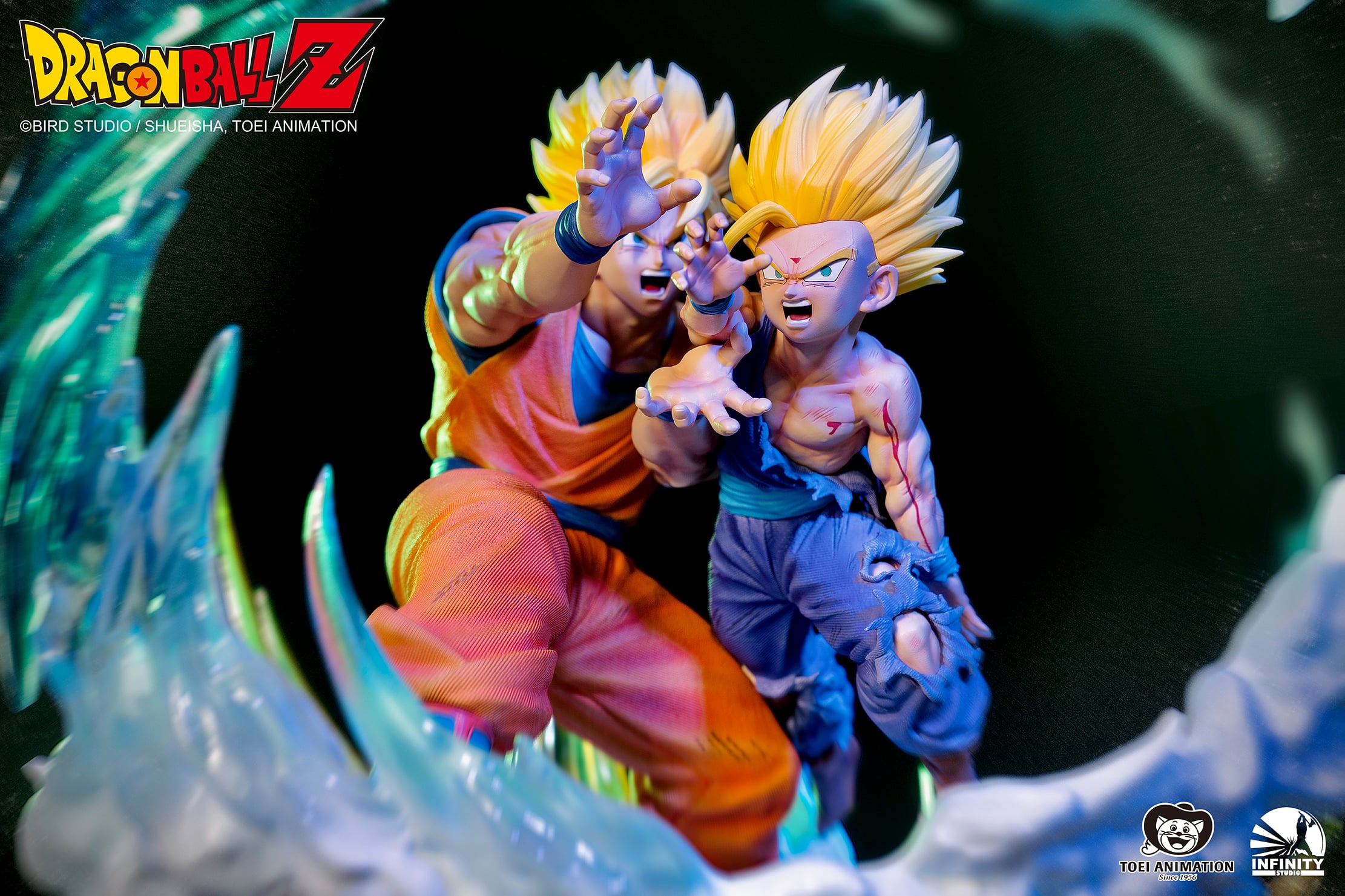 Dragon Ball Z Goku and Gohan VS Cell Statue 1/6 Scale Limited Edition