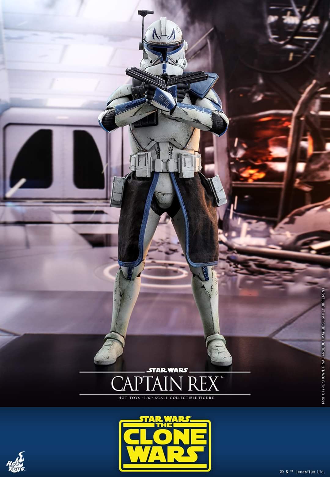 The Clone Wars Captain Rex Sixth Scale Figure