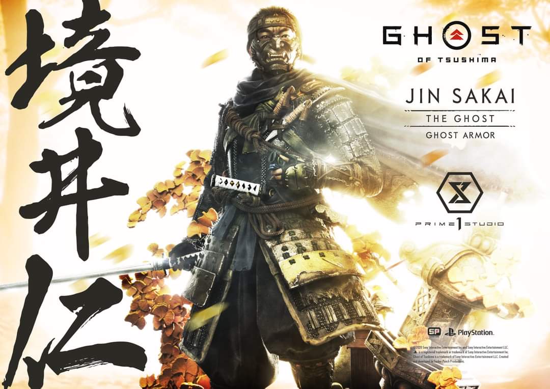 Prime 1 Studio Ghosts of Tsushima Jin Sakai Statue The Ghost Ghost Armor Variant