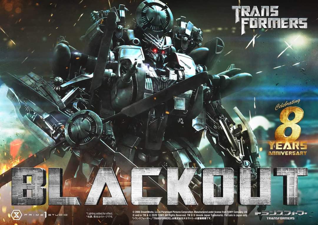 Transformers Blackout Statue 8th Anniversary Edition