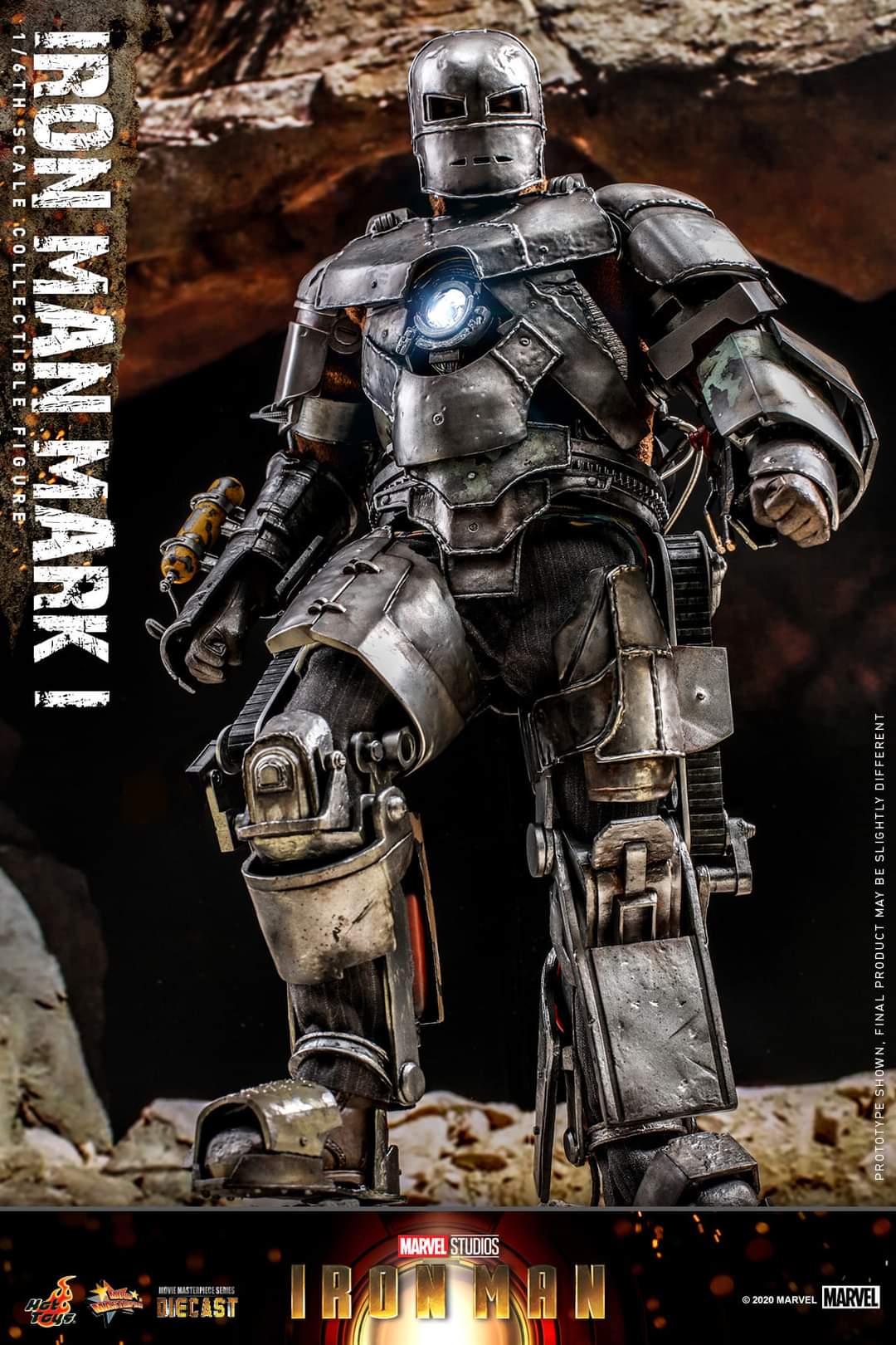 Hot Toys Iron Man Mark I Figure Sixth Scale Marvel Limited Collectible