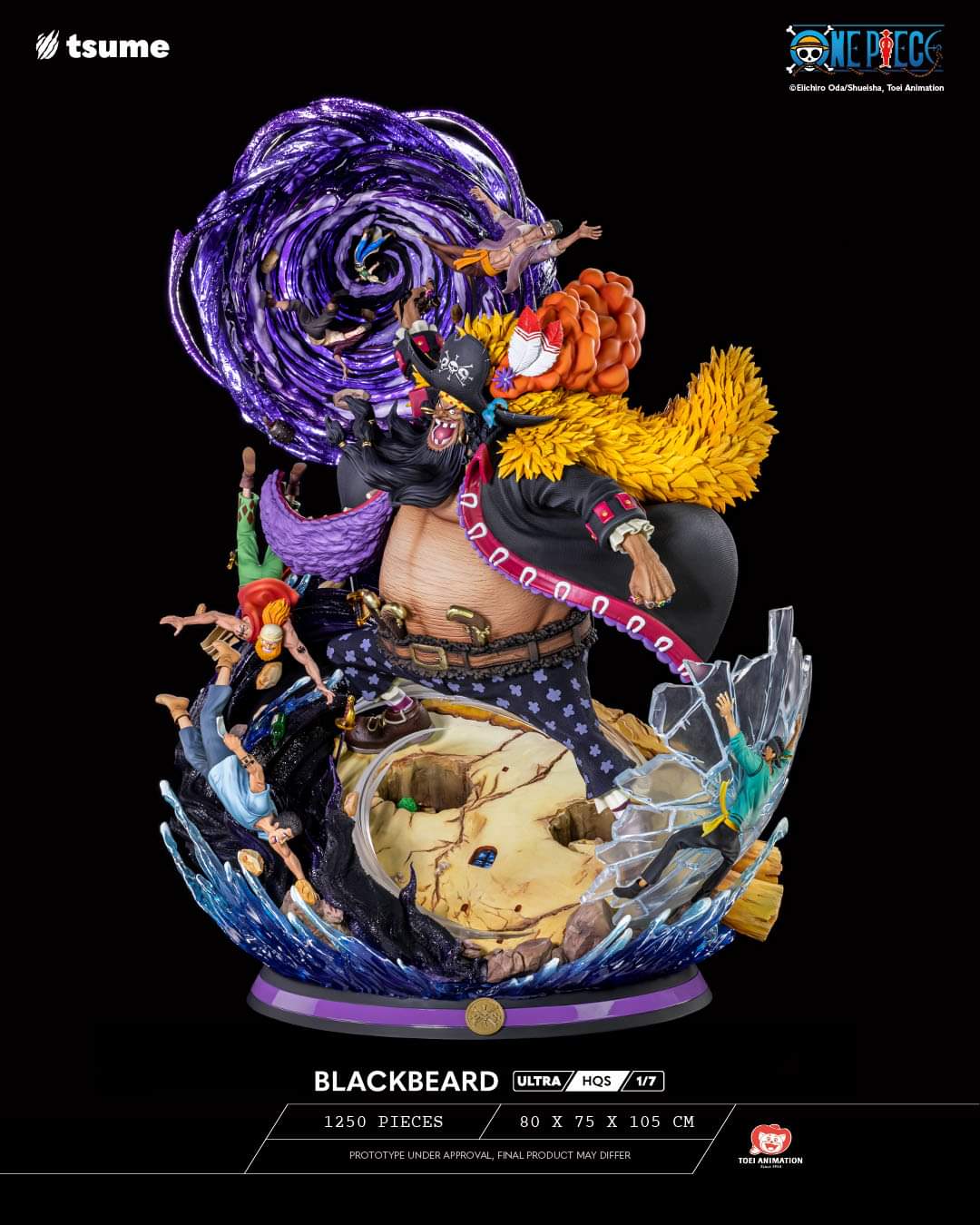 One Piece ULTRA HQS Blackbeard 1/7 Scale Limited Edition Statue
