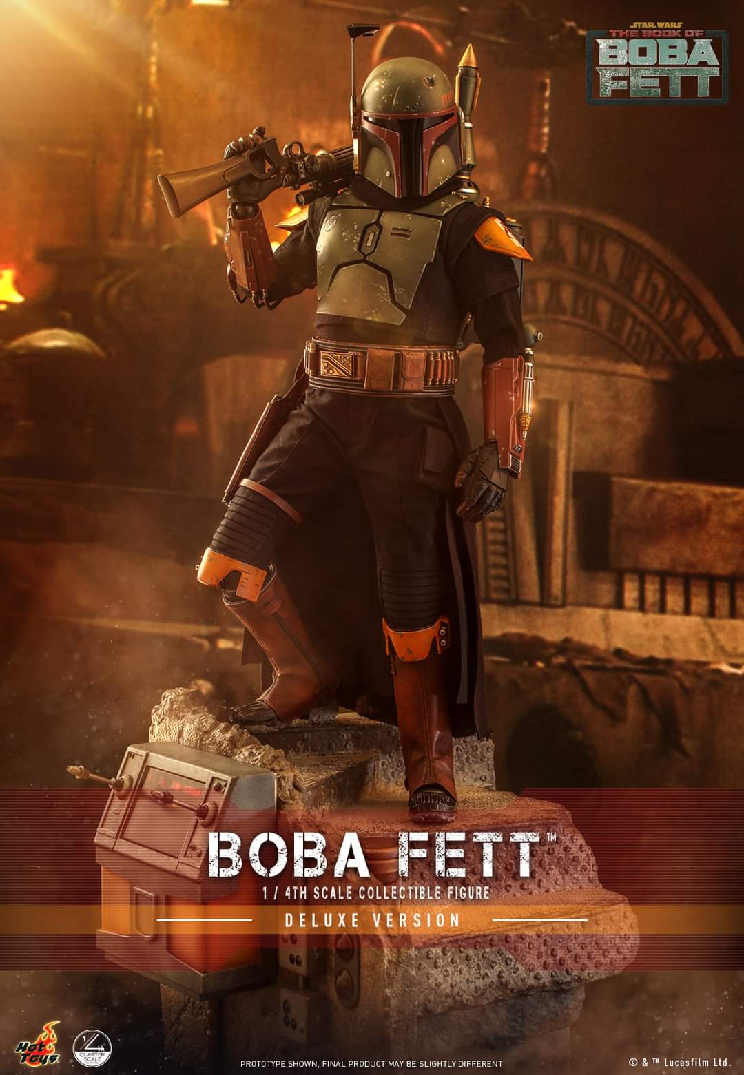 Hot Toys Boba Fett Quarter Scale Figure The Book of Boba Fett Limited Collectible