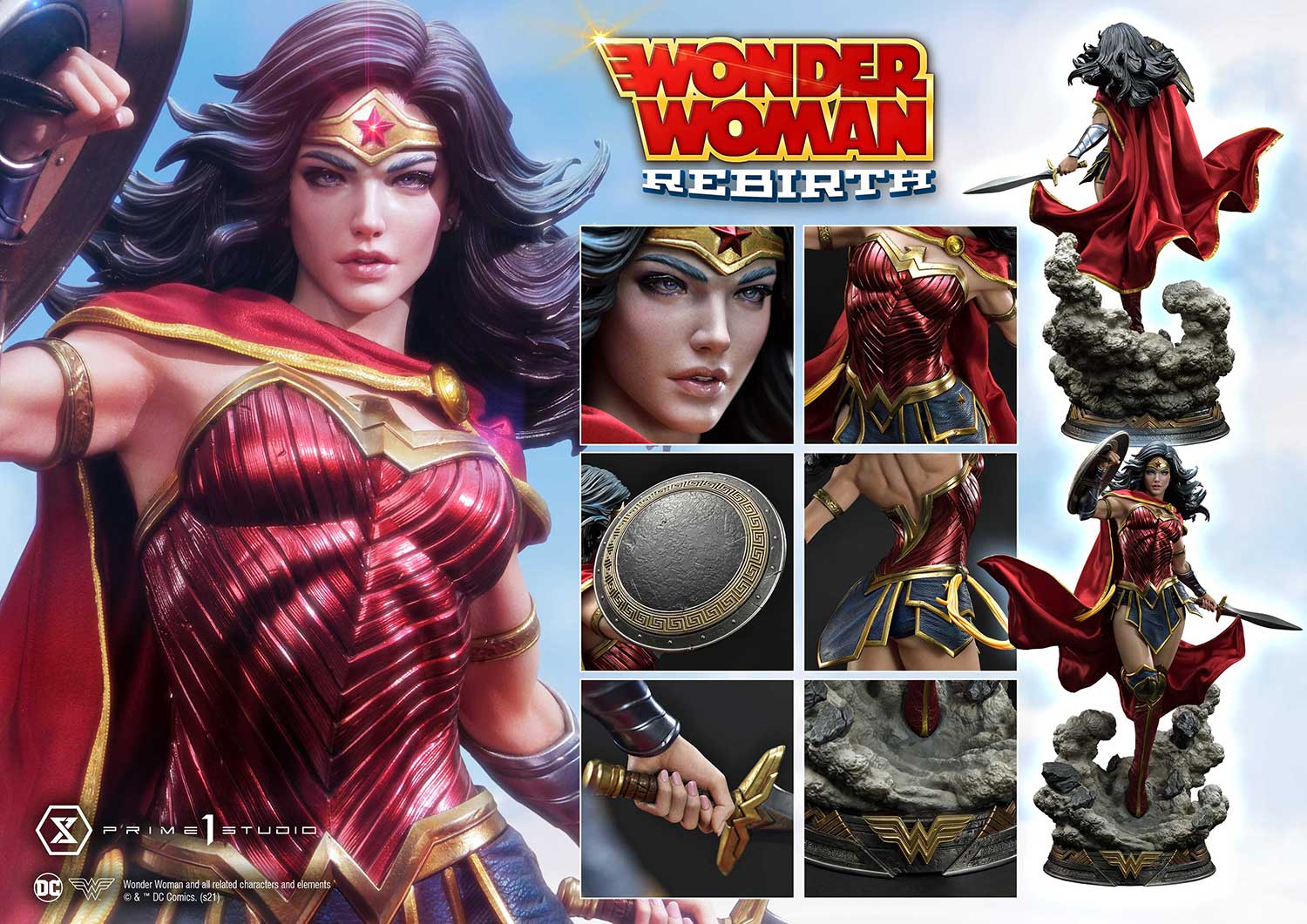 Prime 1 Studio DC Comics Wonder Woman Rebirth Statue Museum Masterline
