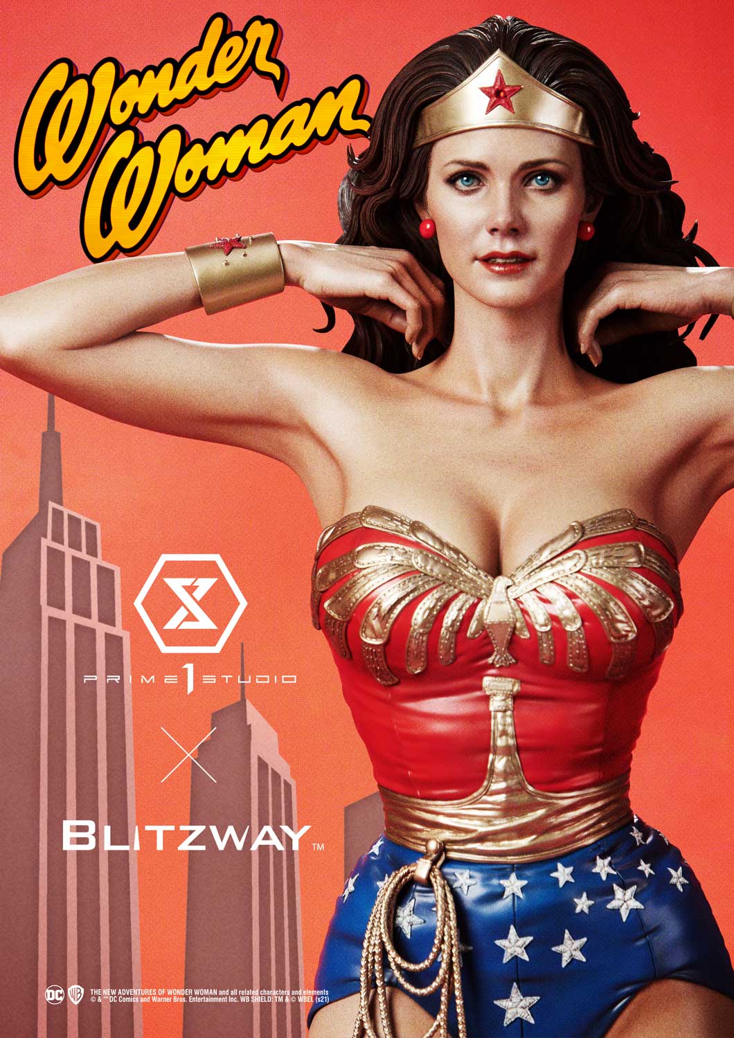 Prime 1 Studio Wonder Woman Lynda Carter Statue Blitzway Collaboration
