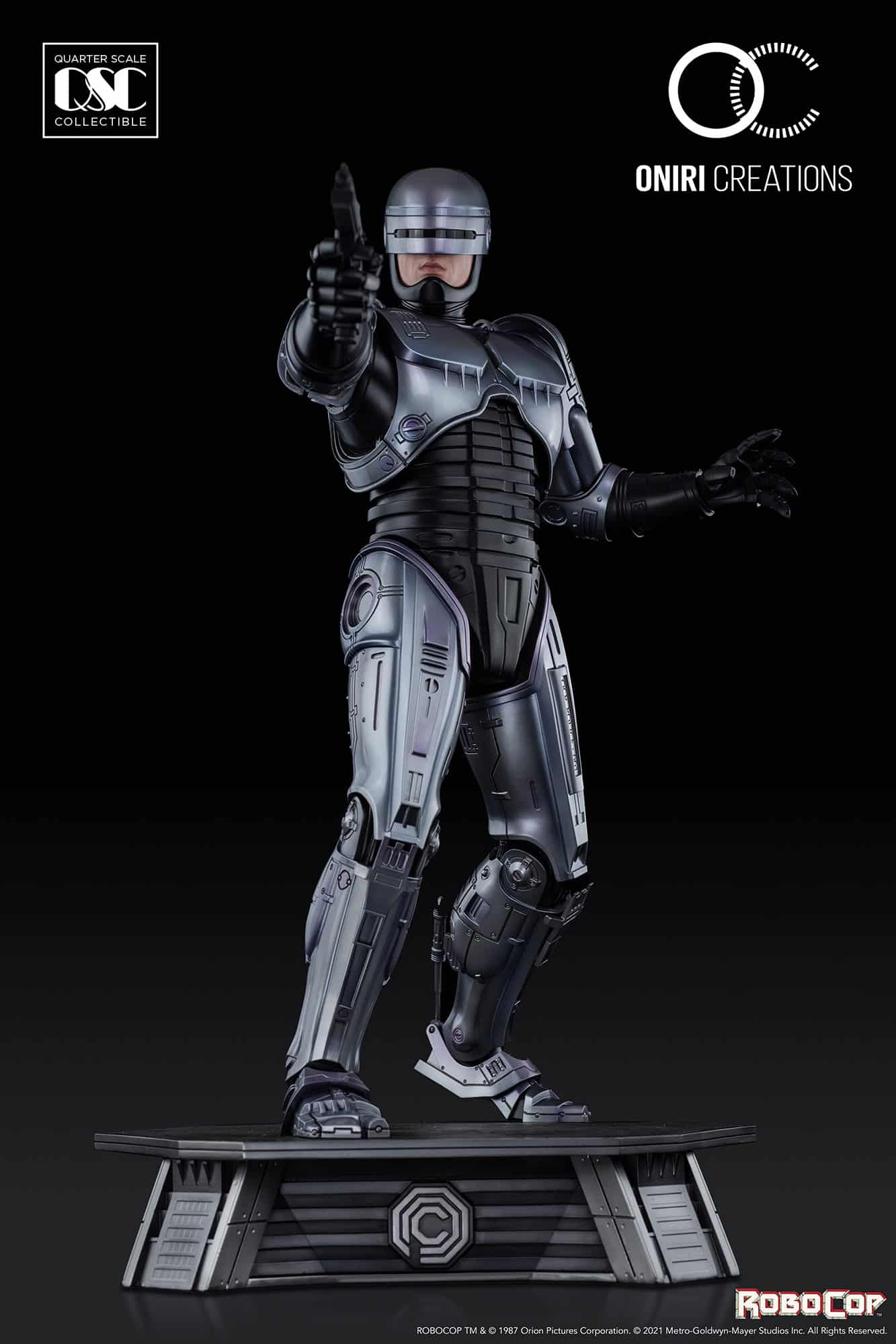 robocop statue oniri creations