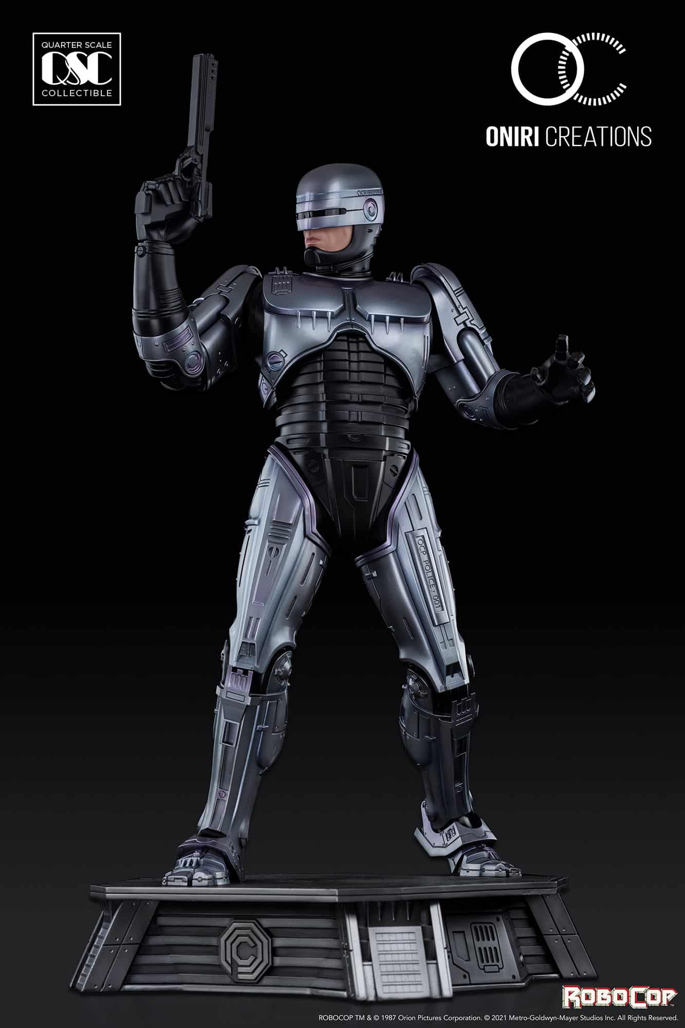 robocop statue oniri creations