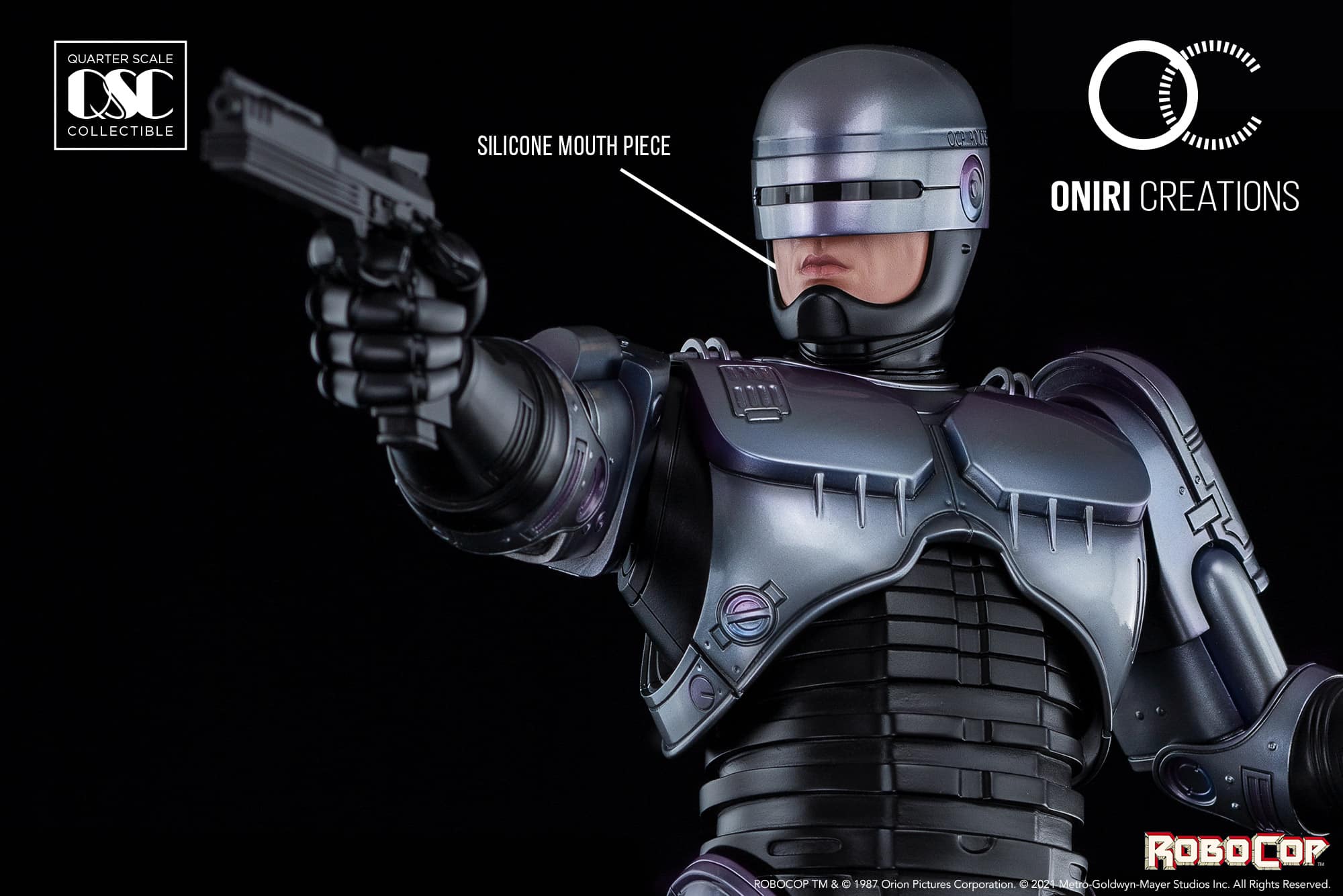 robocop statue oniri creations