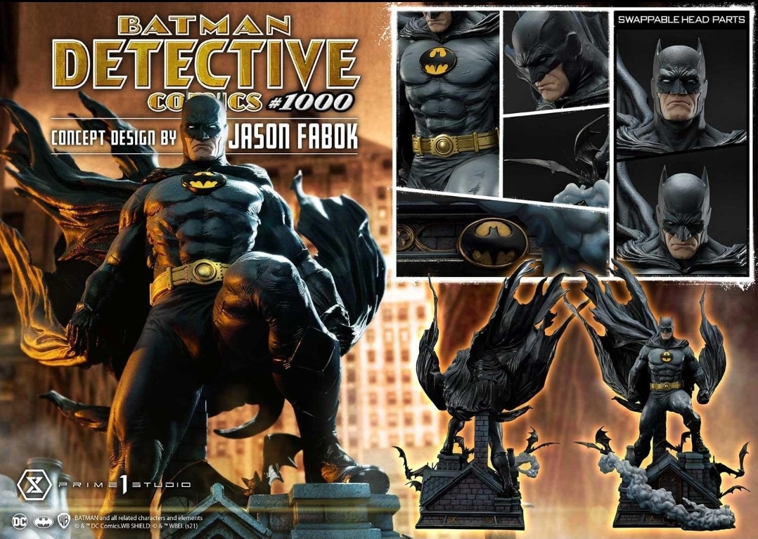 DC Comics Batman #1000 Statue Concept Design By Jason Fabok