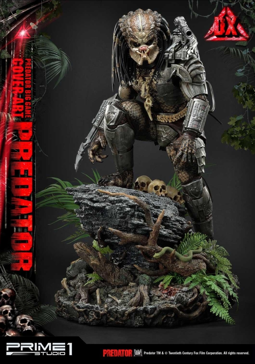 Big Game Cover Art Predator Statue