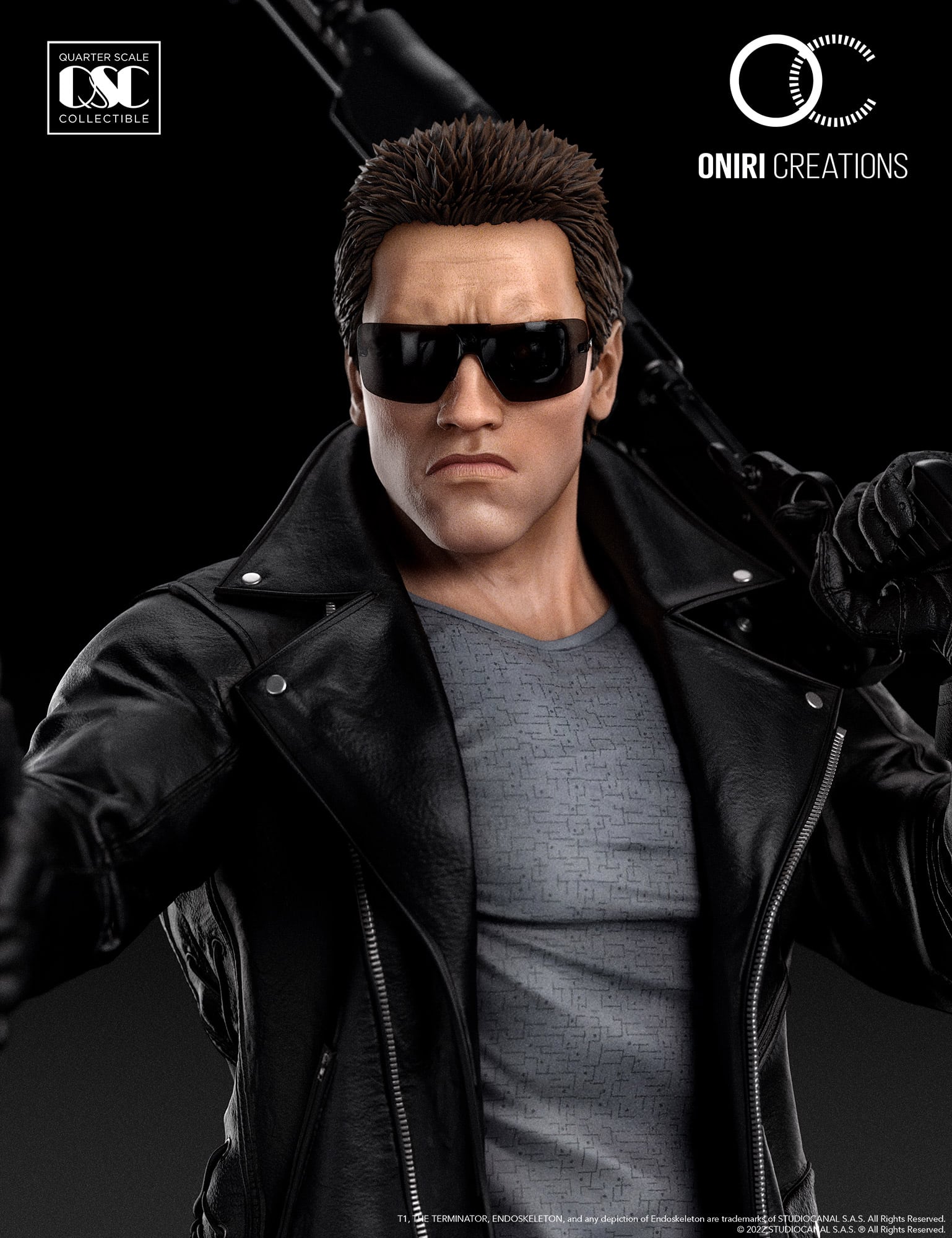 terminator statue oniri creations