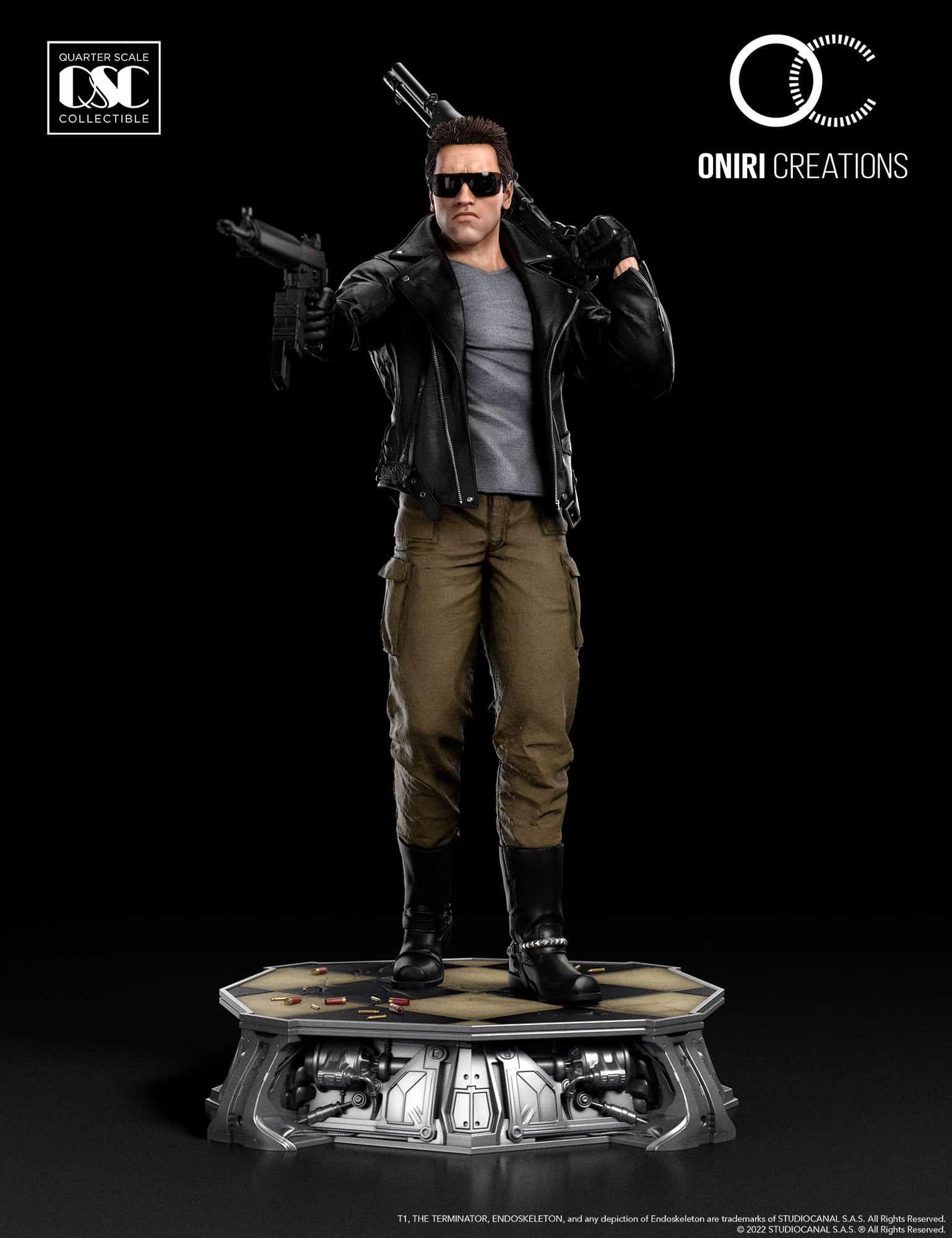 terminator statue oniri creations