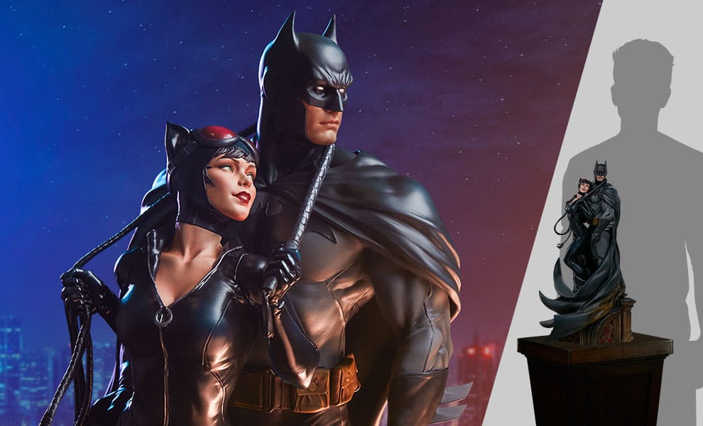Sideshow Collectibles DC Comics Batman And Catwoman Statue Diorama