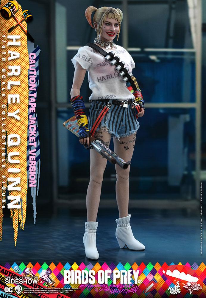 harley quinn caution tape jacket version dc comics gallery e d f dc