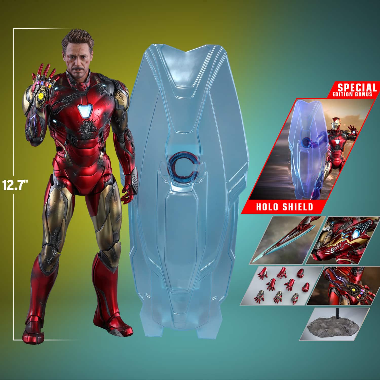 Avengers Endgame Iron Man Mark LXXV Battle-Damaged Sixth Scale Figure Exclusive Edition