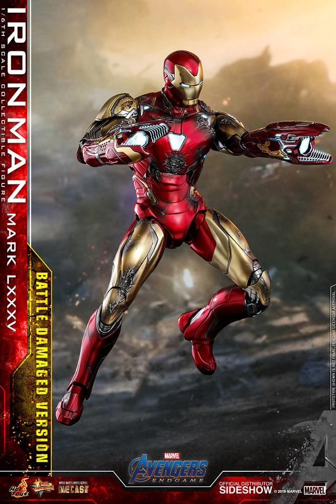 iron man mark lxxxv battle damaged version marvel gallery d c b
