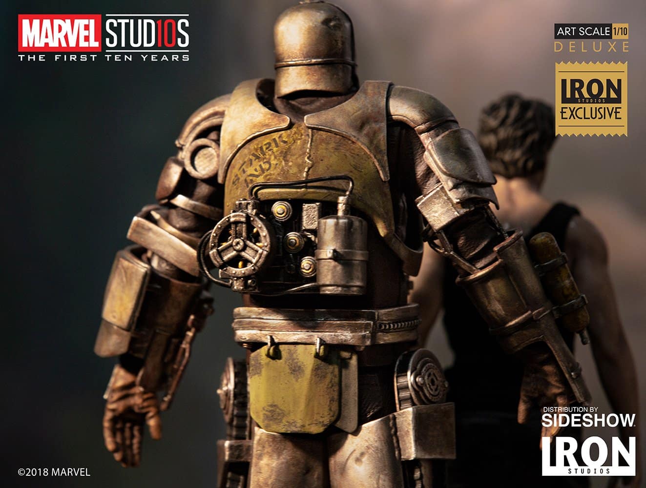 iron studios tony stark and mark art scale marvel gallery cbe ea