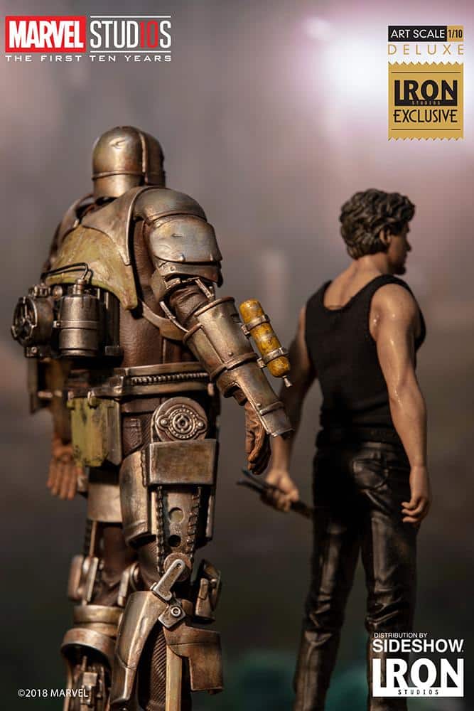 iron studios tony stark and mark art scale marvel gallery cbe ce