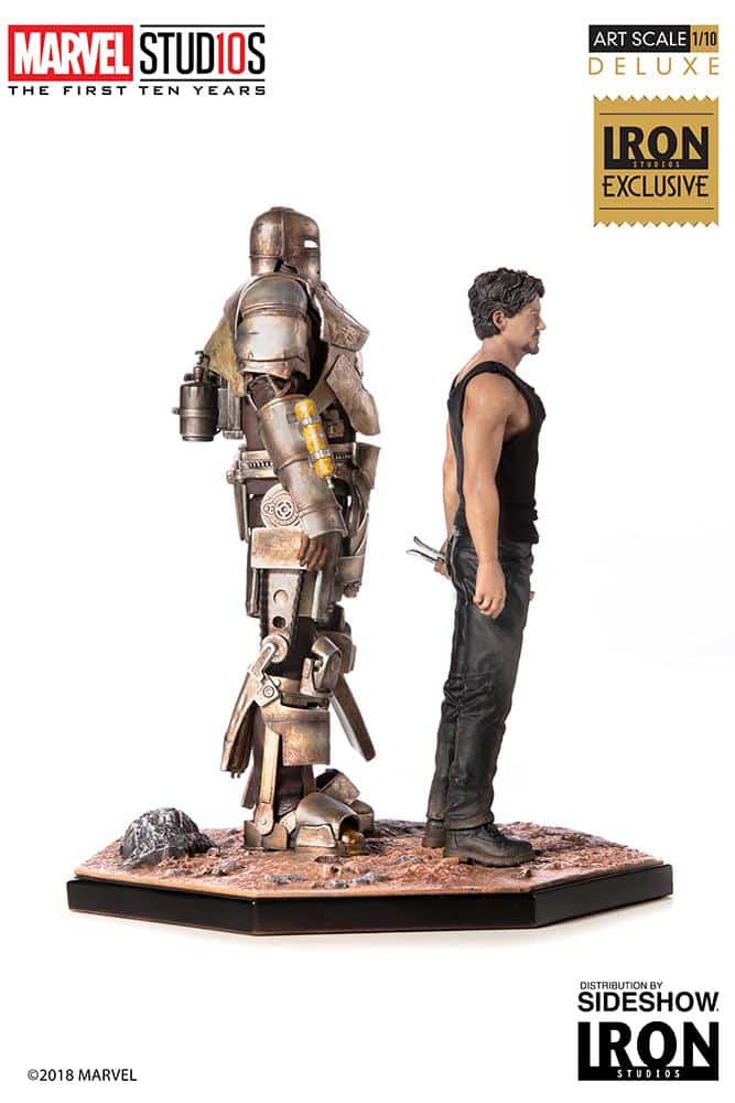 iron studios tony stark and mark art scale marvel gallery cbe f