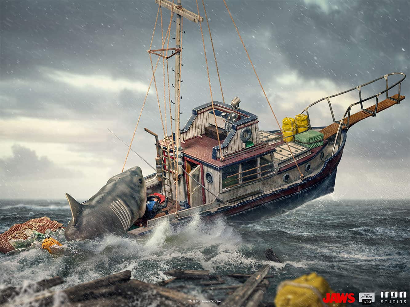 Jaws Attack Statue Diorama