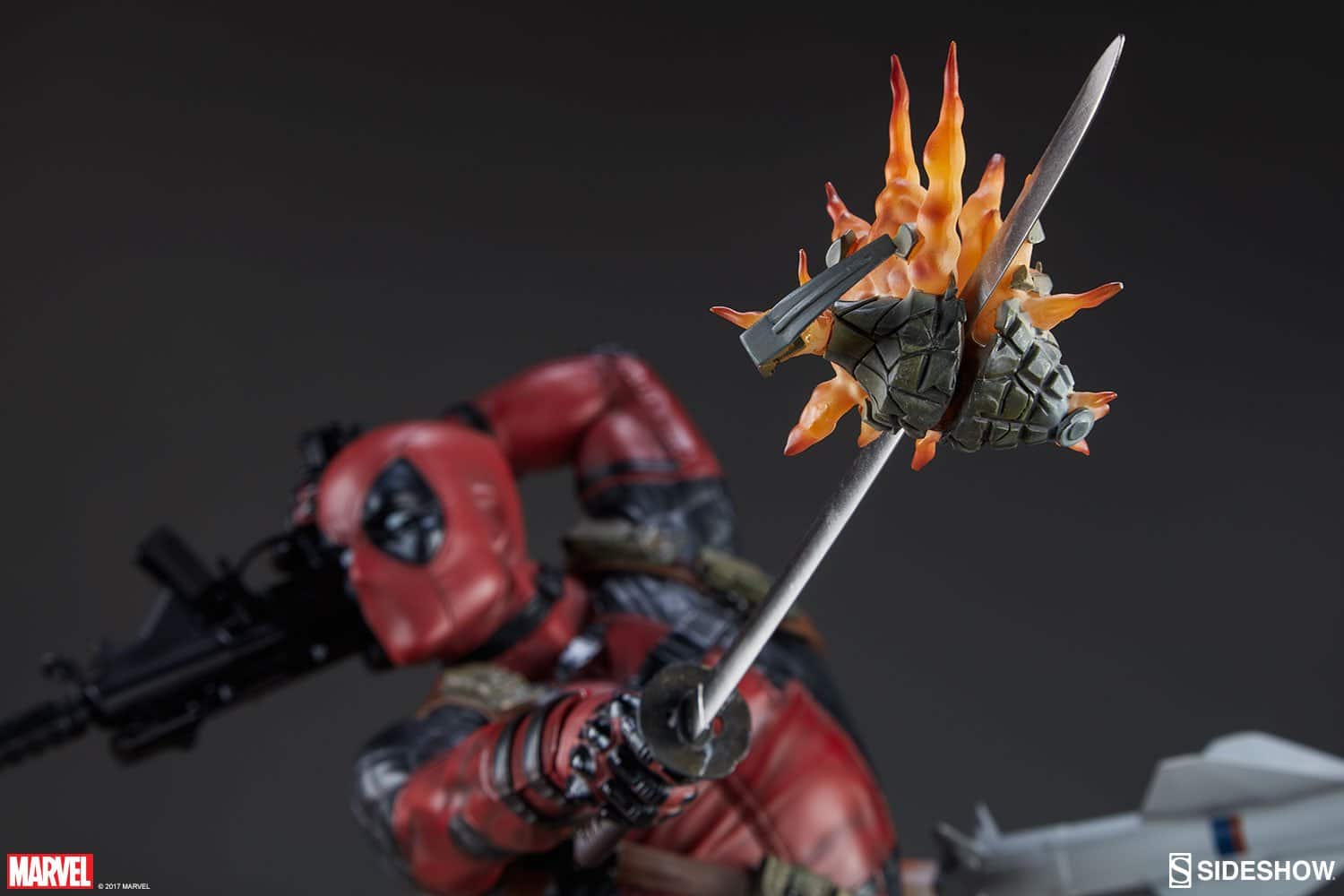 marvel deadpool heat seeker premium format figure sideshow