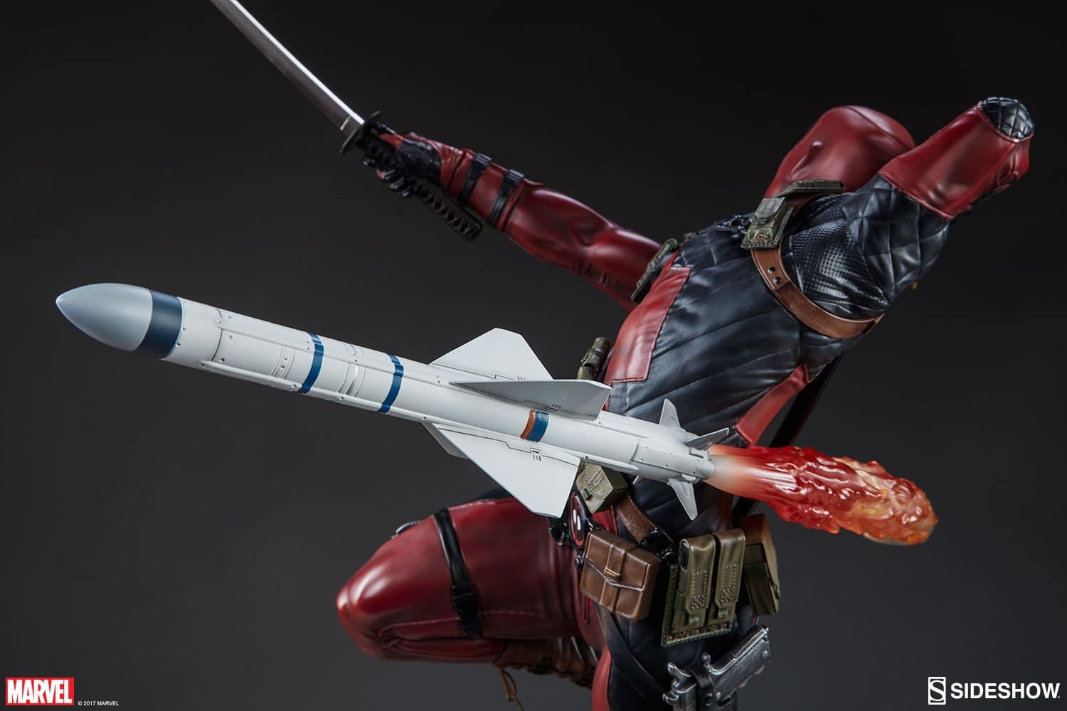 marvel deadpool heat seeker premium format figure sideshow