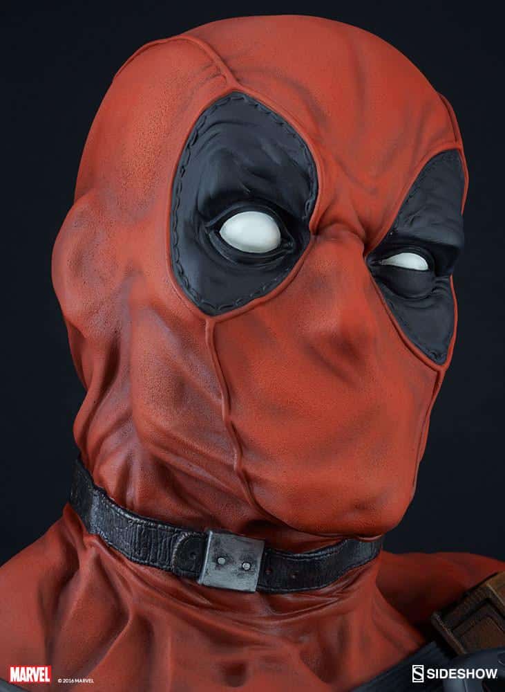 marvel deadpool life size bust