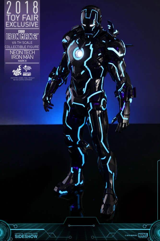 neon tech iron man mark iv marvel gallery c bcb db ec