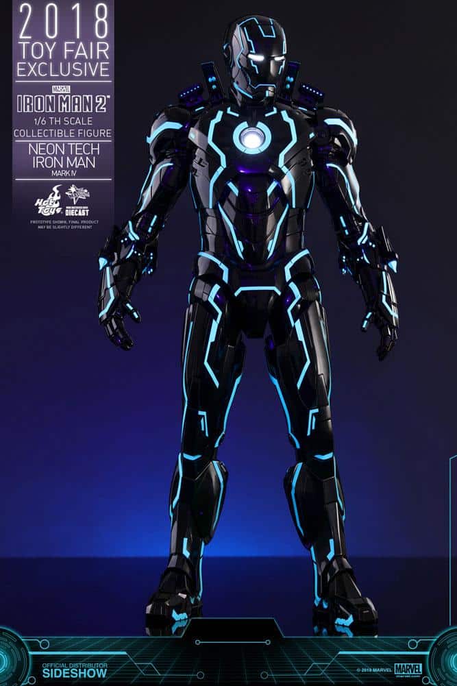 neon tech iron man mark iv marvel gallery c bcb d