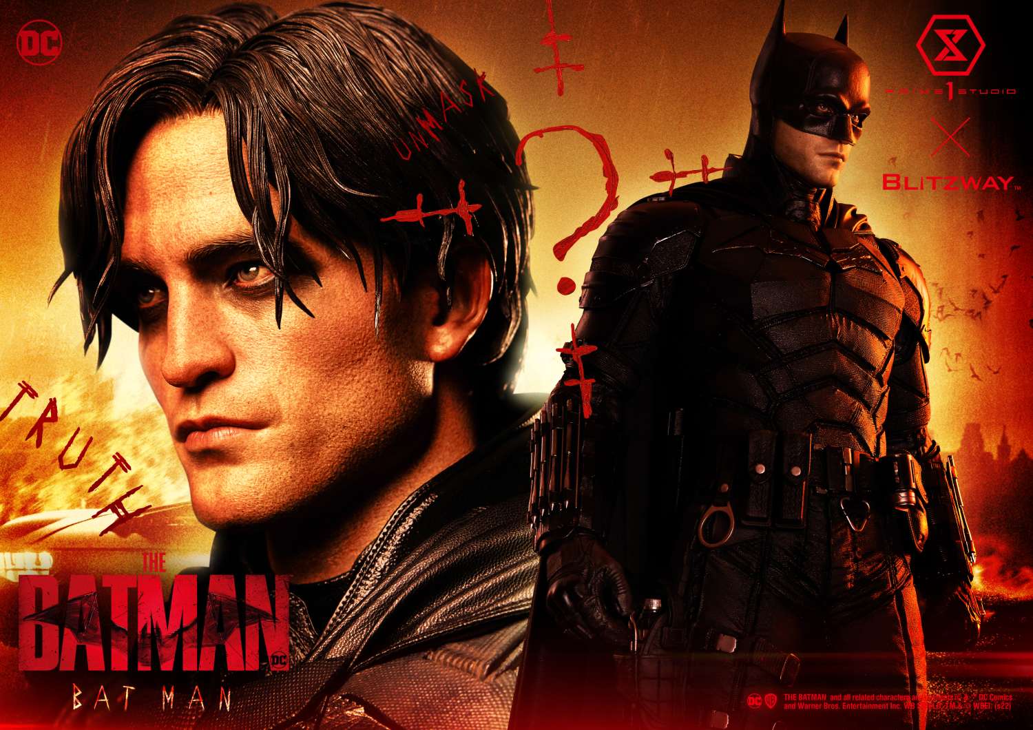 The Batman Robert Pattinson Statue 1/3 Scale Museum Masterline