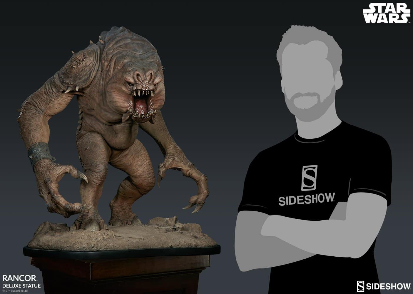 rancor deluxe statue star wars gallery dd b a ac