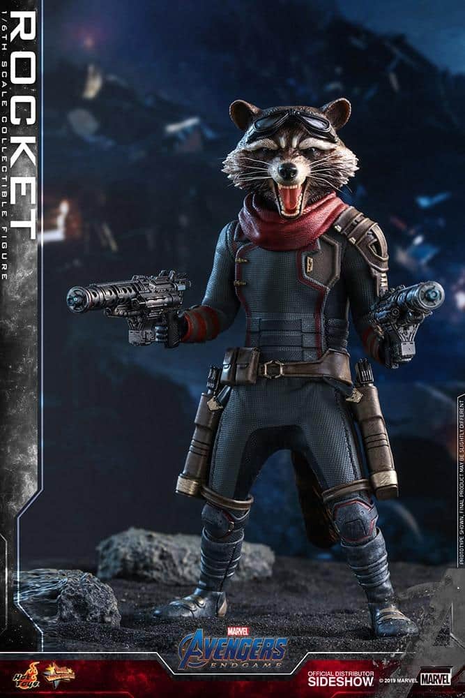 rocket sixth scale figure marvel gallery d ff d db