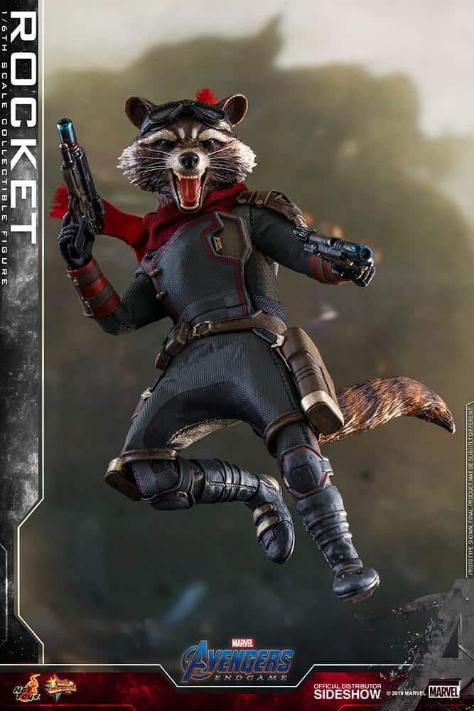 rocket sixth scale figure marvel gallery d ff dc