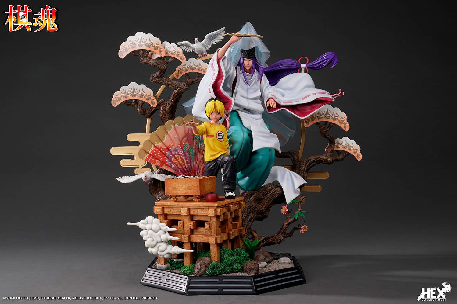 Hikaru no Go : Shindou Hikaru & Fujiwara no Sai The Divine Move 1/6 Scale Statue