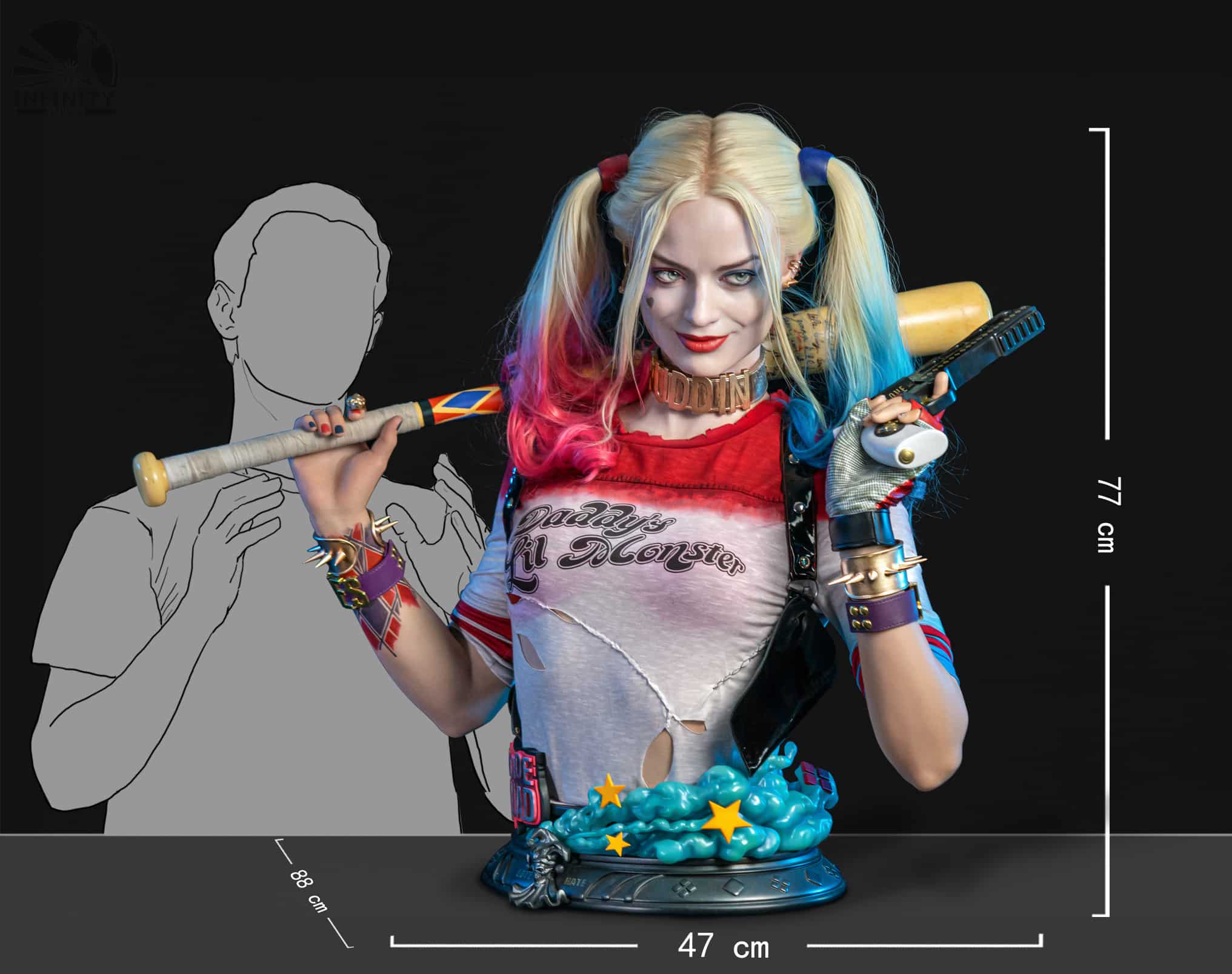 The Suicide Squad: Harley Quinn Life-Size Bust