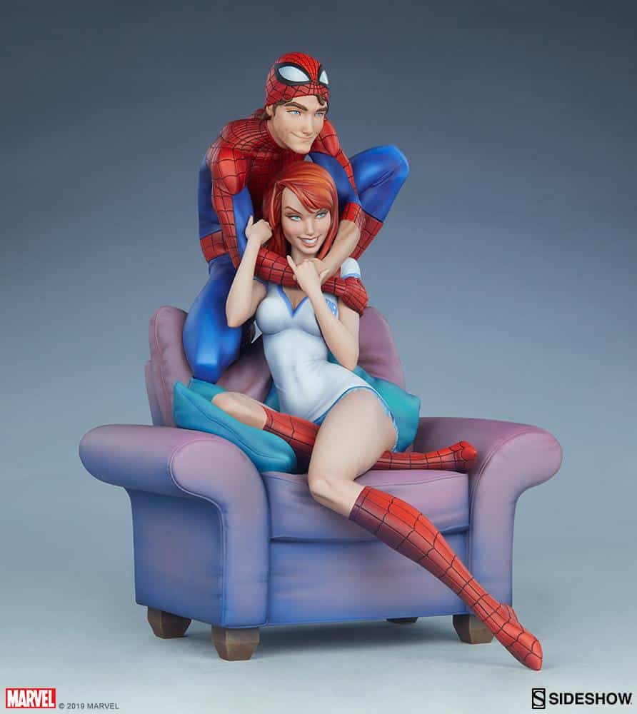spider man and mary jane marvel gallery dcca a f