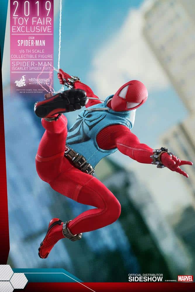 spider man scarlet spider suit marvel gallery d a b c