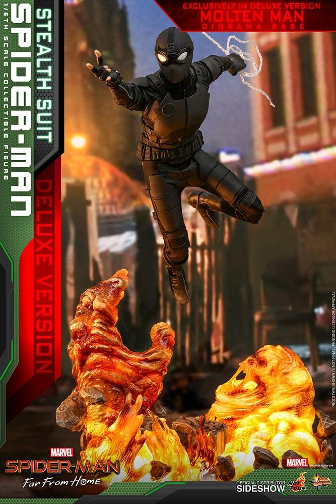 spider man stealth suit deluxe version marvel gallery d d dd c d