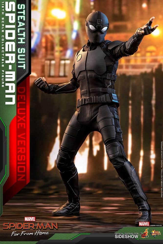 spider man stealth suit deluxe version marvel gallery d d ddd