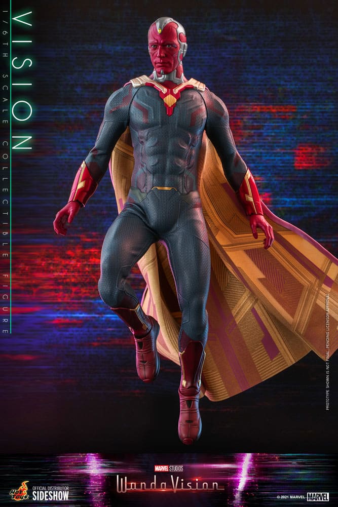 vision sixth scale figure by hot toys marvel gallery e d b