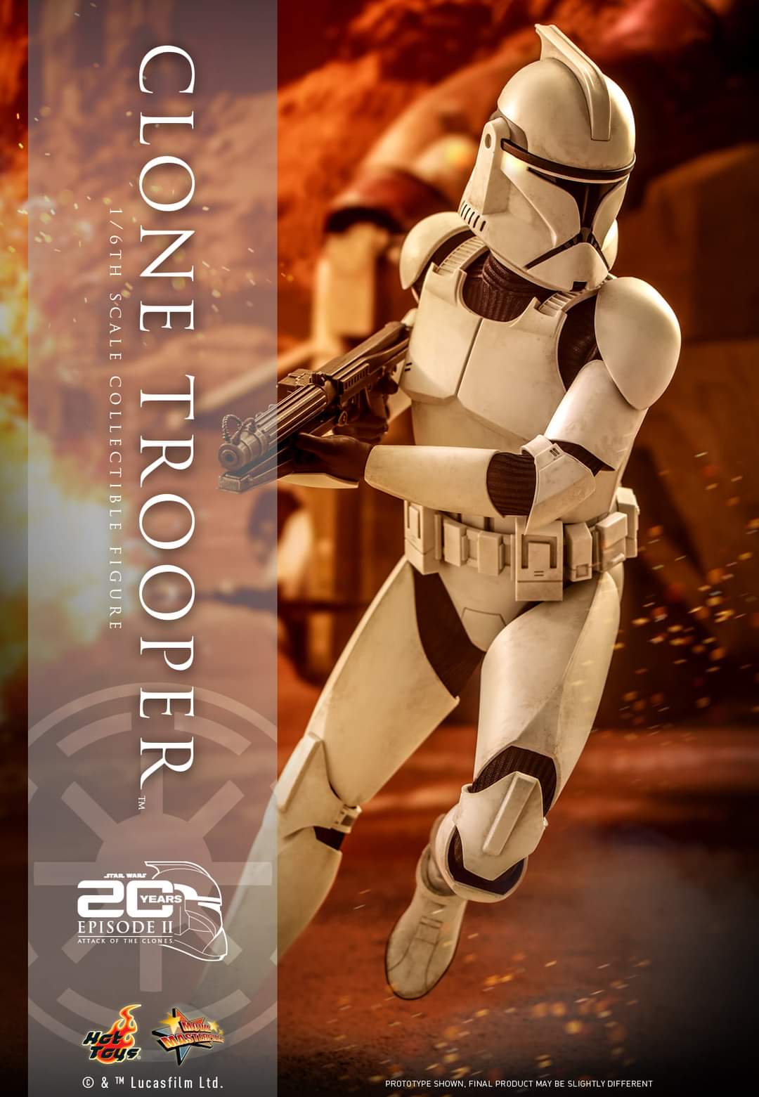 Hot Toys Star Wars Episode 2 : Clone Trooper 1/6 Scale Limited Figure MMS647