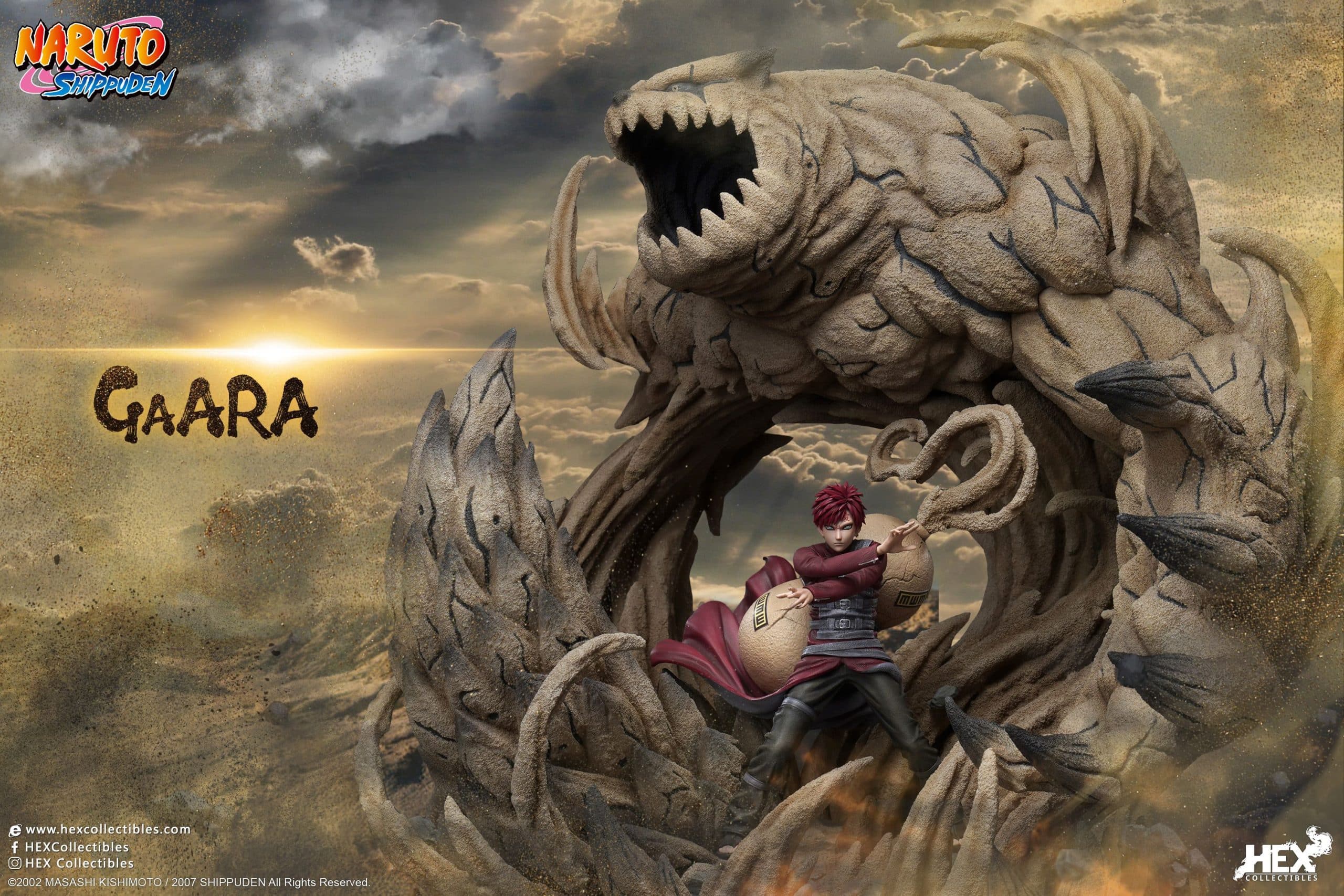HEX Naruto Shippuden Gaara of The Sand Statue