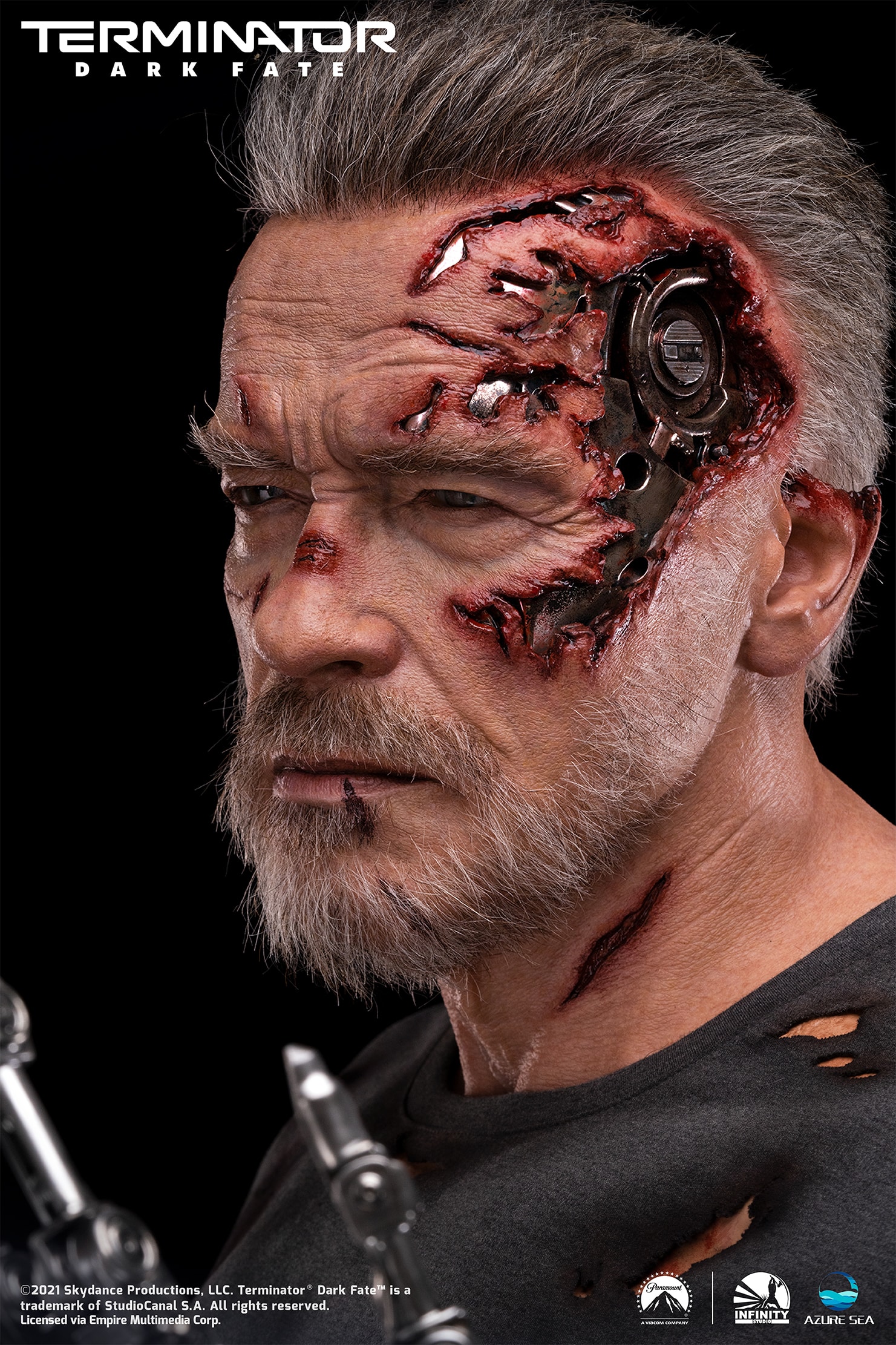 Terminator Dark Fate T-800 Life-Size Bust