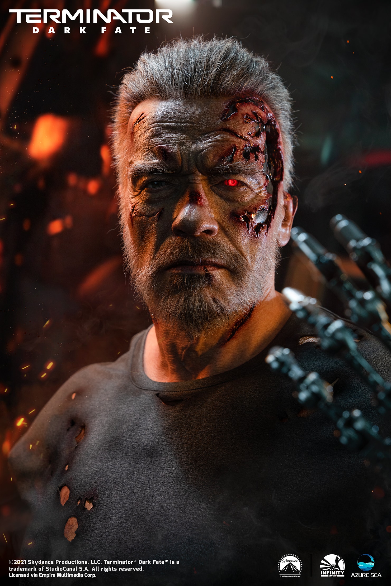 Terminator Dark Fate T-800 Life-Size Bust
