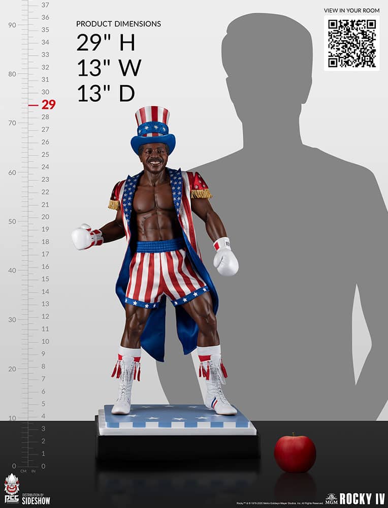apollo creed scale statue rocky edition rocky gallery e dfbd